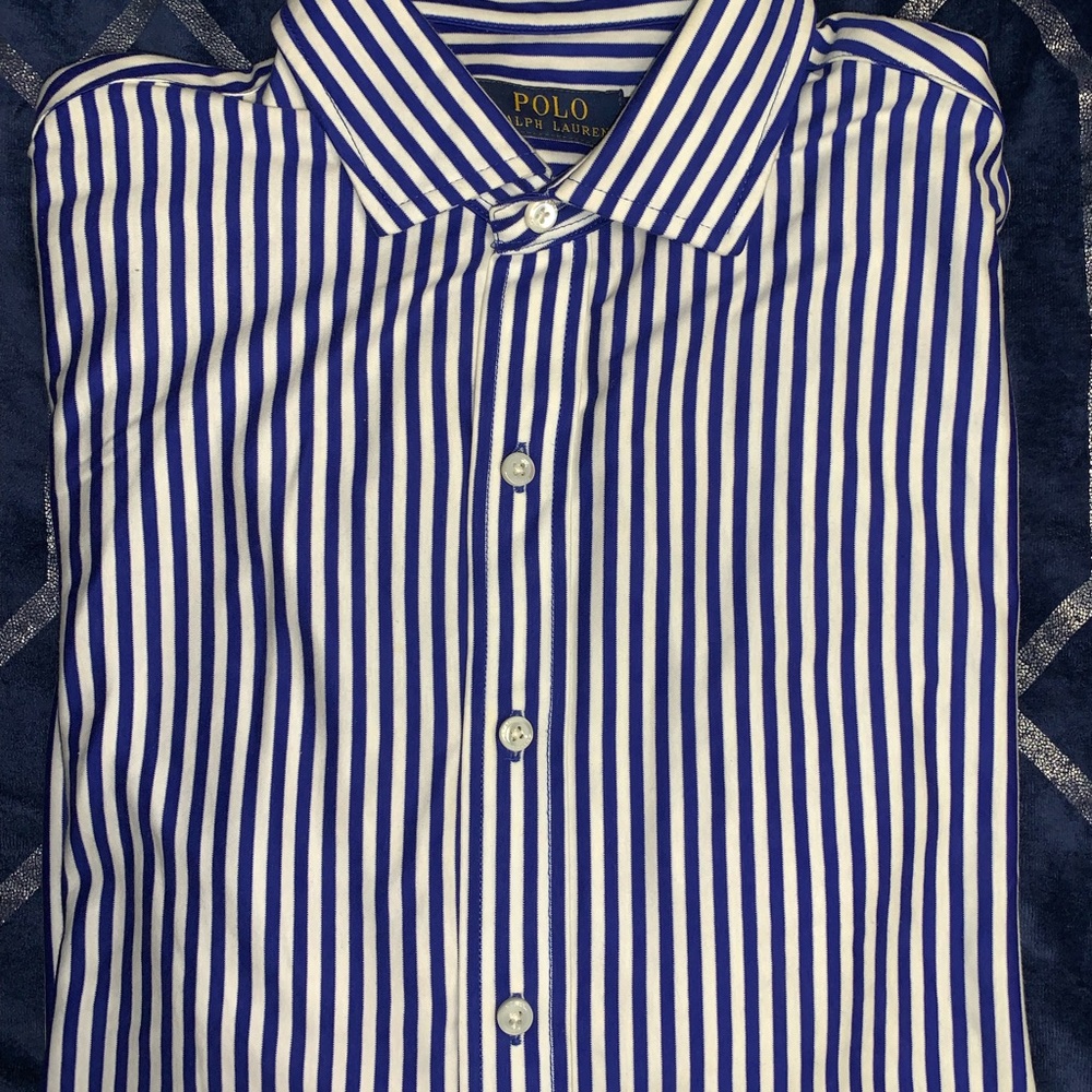 Polo by Ralph Lauren Blue Striped Men's Shirt